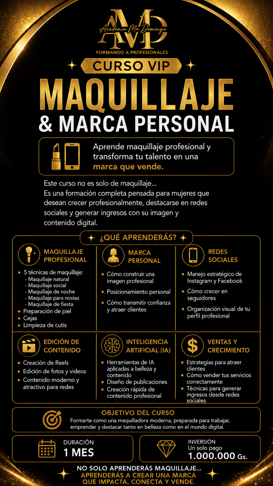 Curso VIP maquillaje y marca personal
